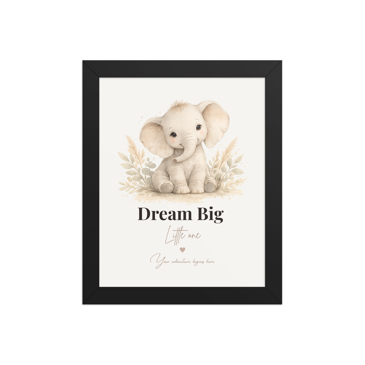 Watercolour Elephant Nursery Print | Safari Dreams Collection